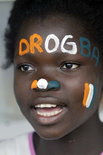 un grand fan de la cote d'ivoire